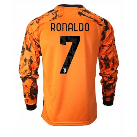 Billiga Fotbollströjor Juventus Cristiano Ronaldo 7 Tredje tröja 2020/21 Långärmad